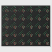 RPG Critmas | XMAS Fantasy Tabletop Gamer Dice Cadeaupapier (Vlak)