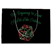 RPG Critmas | XMAS Fantasy Tabletop Gamer Dice Groot Cadeauzakje (Achterkant)