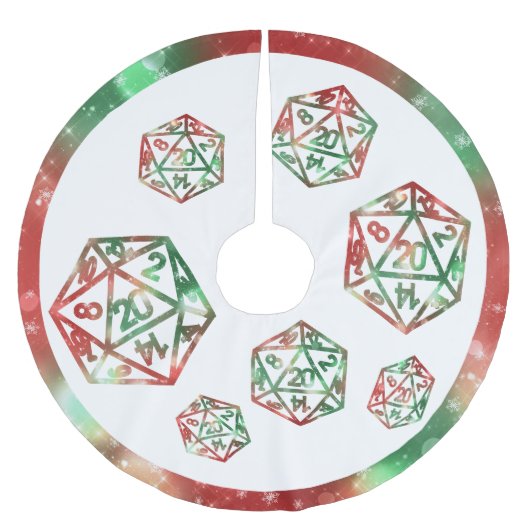 RPG Critmas | XMAS Fantasy Tabletop Gamer Dice Kerstboom Rok (Voorkant)