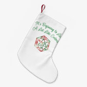 RPG Critmas | XMAS Fantasy Tabletop Gamer Dice Kleine Kerstsok (Voorkant (Hangend))