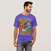 RPG D20 Dice Dungeon-Dad Fantasy Pen en Paper T-shirt (Voorkant volledig)