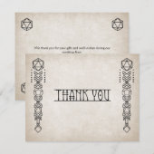 RPG D20 Gamer Bruiloft Bedankkaart (Voorkant / Achterkant)