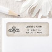 RPG D20 Gamer Bruiloft Etiket (Insitu)