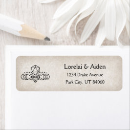 RPG D20 Gamer Bruiloft Etiket