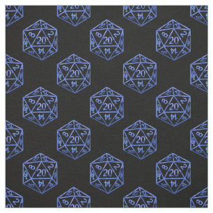 RPG Dice   Blue Fantasy Retro Tafelblad PnP Gamer Stof
