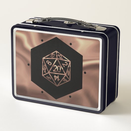 RPG Dice | Copper Fantasy Retro Tabletop PnP Gamer (Achterkant)