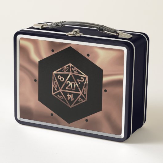 RPG Dice | Copper Fantasy Retro Tabletop PnP Gamer (Voorkant)