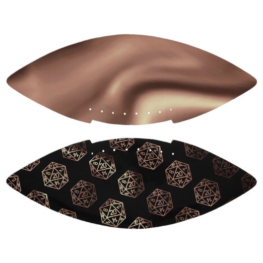 RPG Dice | Copper Fantasy Retro Tabletop PnP Gamer American Football (Panelen)