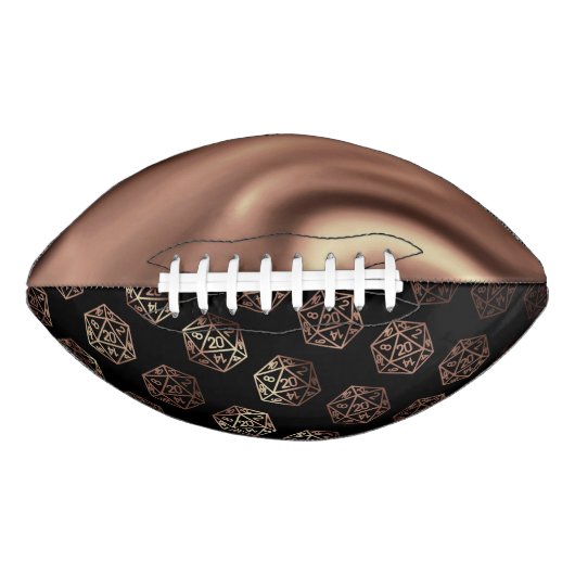 RPG Dice | Copper Fantasy Retro Tabletop PnP Gamer American Football (Voorkant)