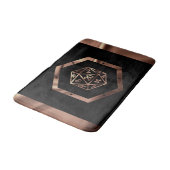 RPG Dice | Copper Fantasy Retro Tabletop PnP Gamer Badmat (Gekanteld)