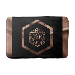 RPG Dice   Copper Fantasy Retro Tabletop PnP Gamer Badmat