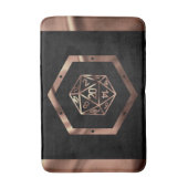 RPG Dice | Copper Fantasy Retro Tabletop PnP Gamer Badmat (Voorkant Verticaal)