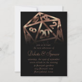 RPG Dice | Copper Fantasy Retro Tabletop PnP Gamer Kaart (Voorkant)