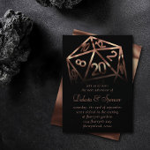 RPG Dice | Copper Fantasy Retro Tabletop PnP Gamer Kaart