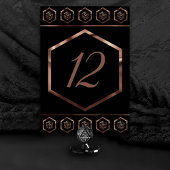 RPG Dice | Copper Fantasy Retro Tabletop PnP Gamer Kaart