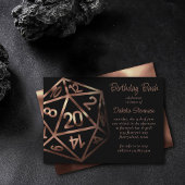 RPG Dice | Copper Fantasy Retro Tabletop PnP Gamer Kaart