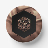 RPG Dice | Copper Fantasy Retro Tabletop PnP Gamer Papieren Kommen (Voorkant)