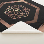 RPG Dice | Copper Fantasy Retro Tabletop PnP Gamer Sherpa Deken (3/4)