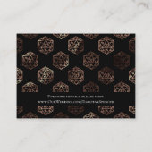 RPG Dice | Copper Fantasy Tabletop Gamer - Gegeven Informatiekaartje (Achterkant)