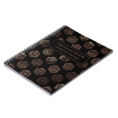 RPG Dice | Copper Fantasy Tabletop Gamer-personage Notitieboek (Linkerzijde)