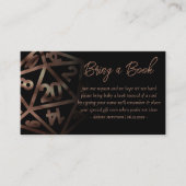 RPG Dice | Copper Fantasy Tafelblad Boeken Verzoek Informatiekaartje (Voorkant)