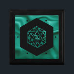RPG Dice | Emerald Fantasy Retro Tafelblad Gamer Cadeaudoosje<br><div class="desc">Het is altijd GAME ON, dus kies je wapen en rol initiatief... Een nieuwigheid GEEK CHIC gamer bruiloft / party thema perfect voor elke old school tafelblad RPG pen / potlood en papier (PnP) fantasie rolspeler met een 20-zijdige dnd polyhedrale dobbelstenen met een natuurlijke 20 rol voor de rollenspel magische...</div>