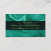 RPG Dice | Emerald Fantasy Tafelblad Gamer Brandin Visitekaartje (Achterkant)