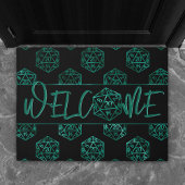 RPG Dice | Emerald Fantasy Tafelblad Gamer Welkom Deurmat