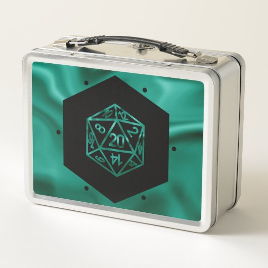 RPG Dice | Emerald Fantasy tafelblad Retro Gamer (Achterkant)