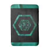 RPG Dice | Emerald Fantasy tafelblad Retro Gamer Badmat (Voorkant Verticaal)