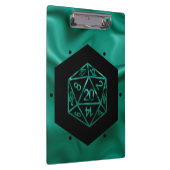 RPG Dice | Emerald Fantasy tafelblad Retro Gamer Klembord (Rechts)