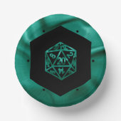 RPG Dice | Emerald Fantasy tafelblad Retro Gamer Papieren Kommen (Voorkant)