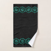 RPG Dice | Emerald Green Fantasy tafelblad gamer Bad Handdoek (Handdoek)