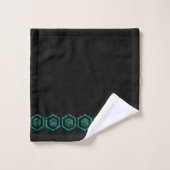 RPG Dice | Emerald Green Fantasy tafelblad gamer Bad Handdoek (Wasdoekje)