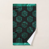 RPG Dice | Emerald Green Fantasy tafelblad gamer Bad Handdoek (Handdoek)