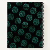 RPG Dice | Emerald Tabletop PnP Gamer Graph Paper Notitieboek (Achterkant)