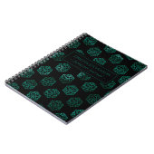 RPG Dice | Emerald Tabletop PnP Gamer-personage Notitieboek (Linkerzijde)