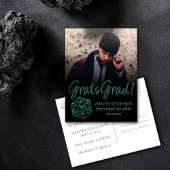 RPG Dice | Emerald Tabletop Retro Gamer Afstuderen Aankondigingskaart