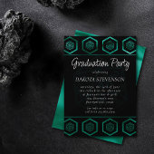 RPG Dice | Emerald Tabletop Retro Gamer Afstuderen Kaart