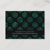 RPG Dice | Emerald Tafelblad Gamer Wishing Well Informatiekaartje (Achterkant)