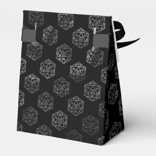 RPG Dice | Fantasy Old School Tafelblad Retro Game Bedankdoosjes (Achterkant)