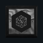 RPG Dice | Fantasy Old School Tafelblad Retro Game Cadeaudoosje<br><div class="desc">Het is altijd GAME ON, dus kies je wapen en rol initiatief... Een nieuwigheid GEEK CHIC gamer bruiloft / party thema perfect voor elke old school tafelblad RPG pen / potlood en papier (PnP) fantasie rolspeler met een 20-zijdige dnd polyhedrale dobbelstenen met een natuurlijke 20 rol voor de rollenspel magische...</div>
