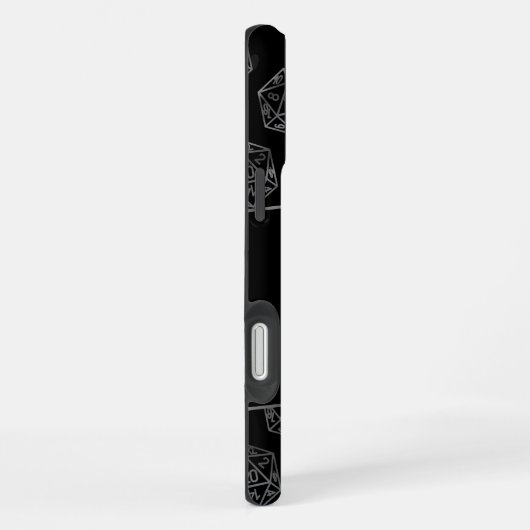 RPG Dice | Fantasy Old School Tafelblad Retro Game iPhone Hoesje (Rechterkant)