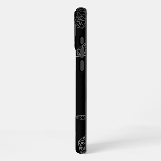 RPG Dice | Fantasy Old School Tafelblad Retro Game iPhone Hoesje (Linkerkant)