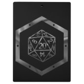 RPG Dice | Fantasy Old School Tafelblad Retro Game Klembord (Achterkant)