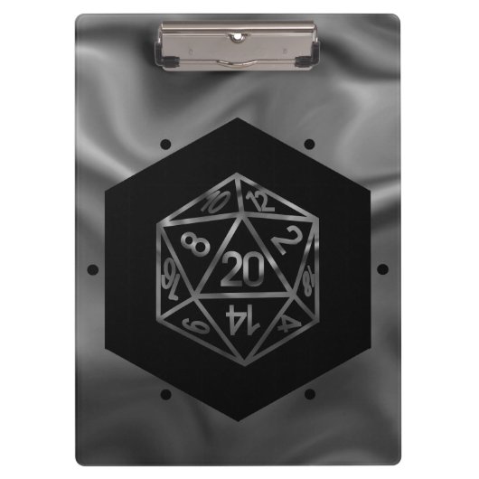 RPG Dice | Fantasy Old School Tafelblad Retro Game Klembord (Voorkant)