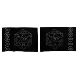 RPG Dice   Fantasy Old School Tafelblad Retro Game Kussensloop