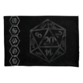 RPG Dice | Fantasy Old School Tafelblad Retro Game Kussensloop (Voorkant-Links)