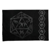 RPG Dice | Fantasy Old School Tafelblad Retro Game Kussensloop (Voorkant-Rechts)