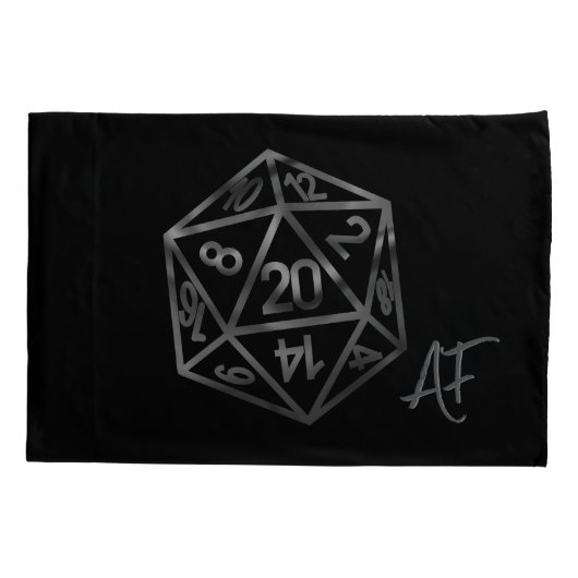 RPG Dice | Fantasy Old School Tafelblad Retro Game Kussensloop (Achterkant)